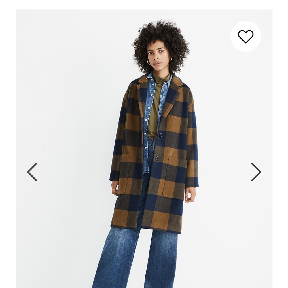 Madewell Emcourt Coat in Buffalo Check
